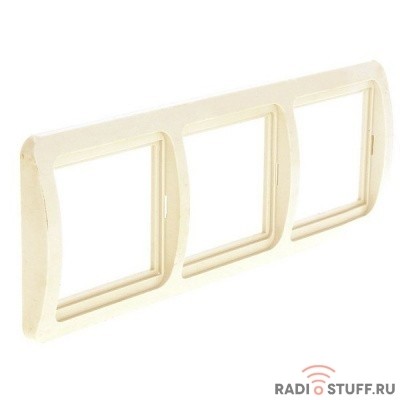 EKF EEM-G-303-20 Лондон Рамка 3-местная горизонтальная бежевая EKF PROxima   