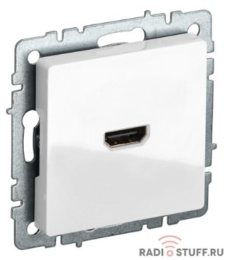 IEK BR-H10-K01 BRITE Роз. HDMI PHDMI-0-БрБ бел.